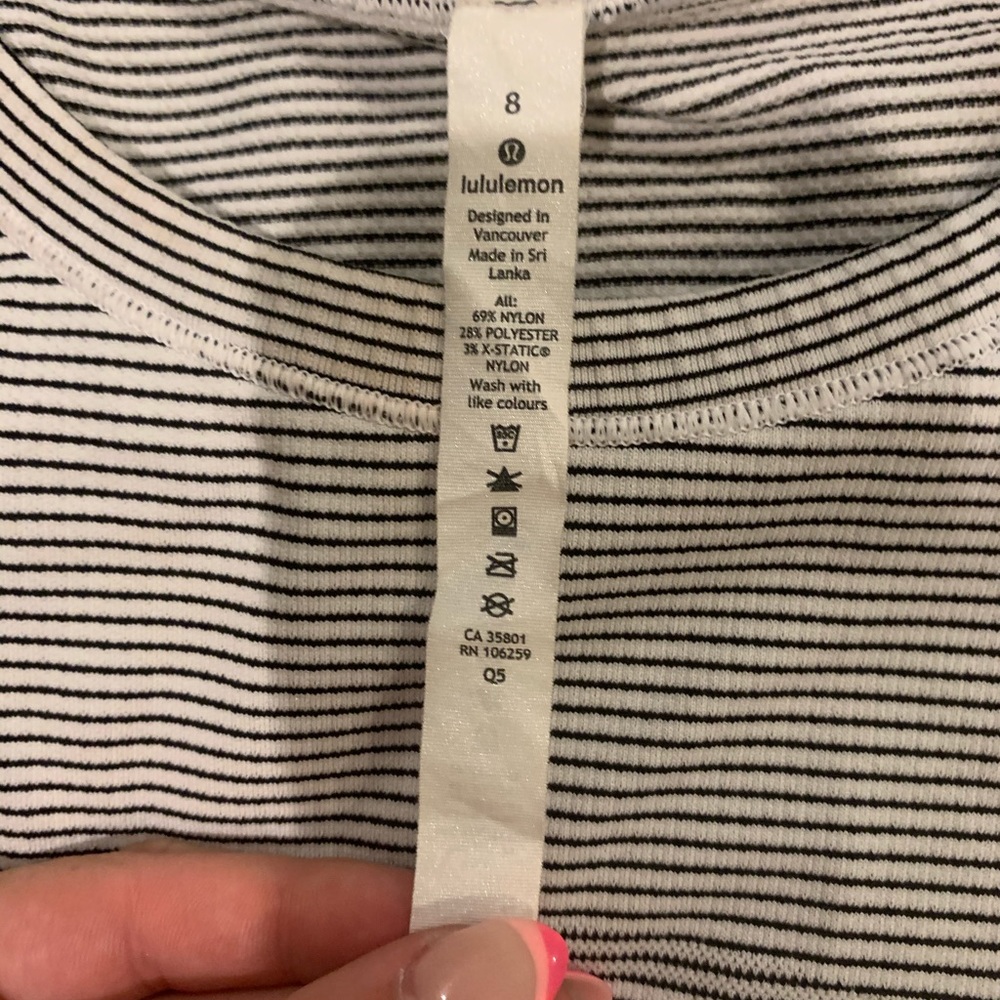 LULULEMON STRIPPED SHIRT